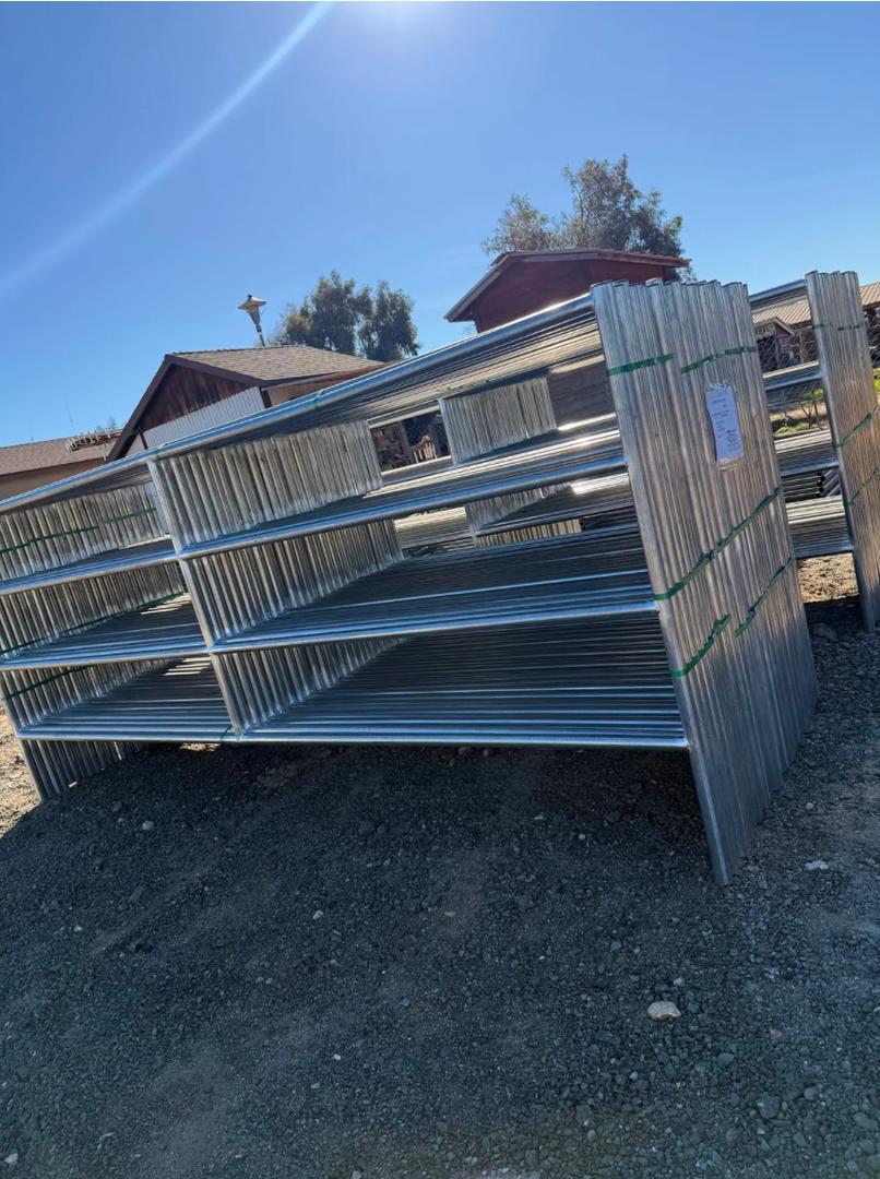 *LIGHT DUTY* 12X5 HORSE CORRAL PANEL | 4-RAIL | 16-GAUGE | GALVANIZED