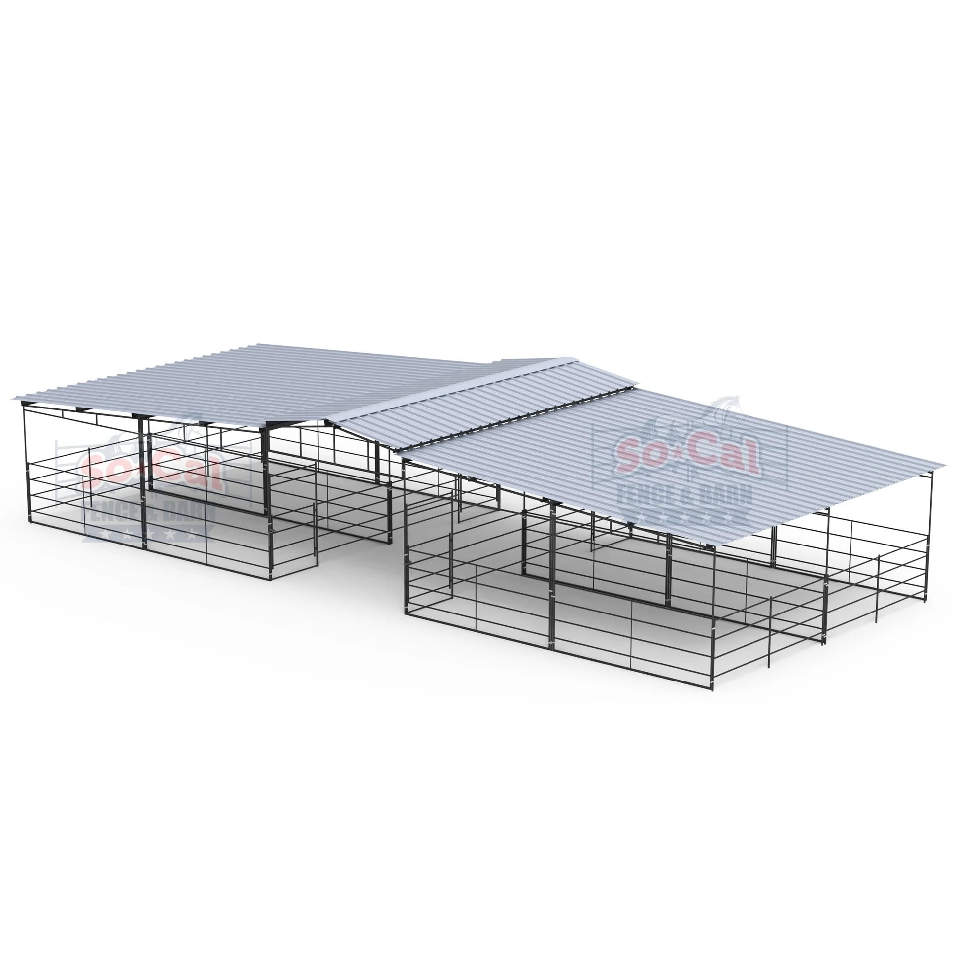 Mare Motel | Fully Covered 12×24 Stalls| | 4-Rail