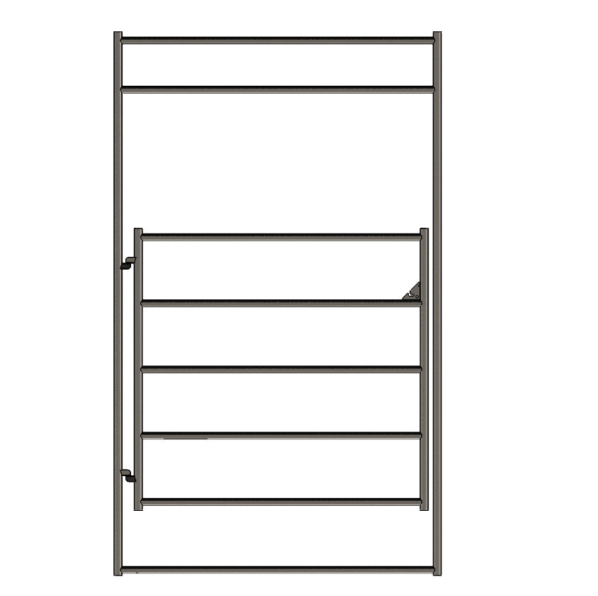 40ft Round Pen (5-Rail) 14-Gauge Steel