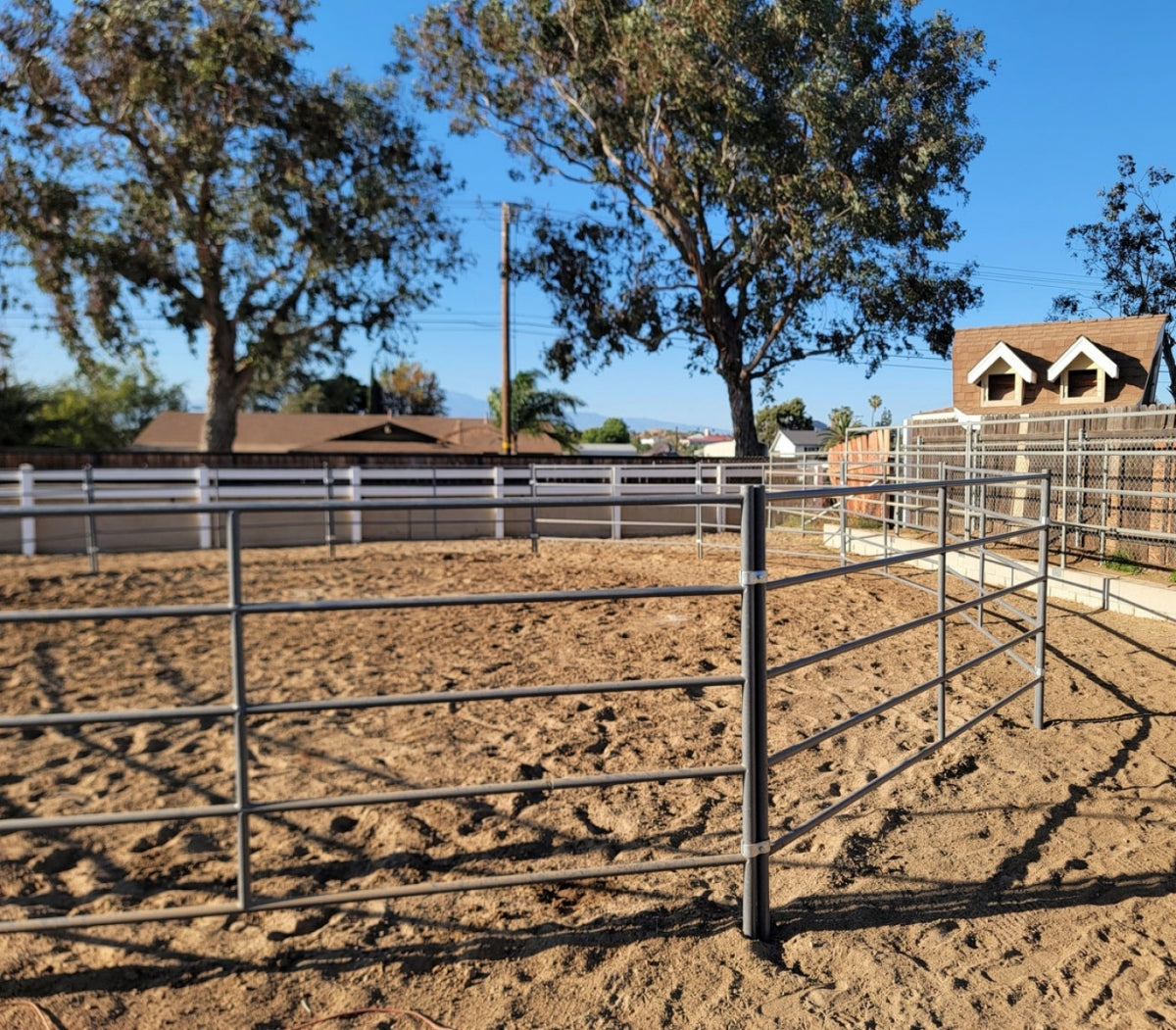 Premium 10x5 Horse Corral Panel (5 Rail) 1-5/8" 14 Gauge Steel