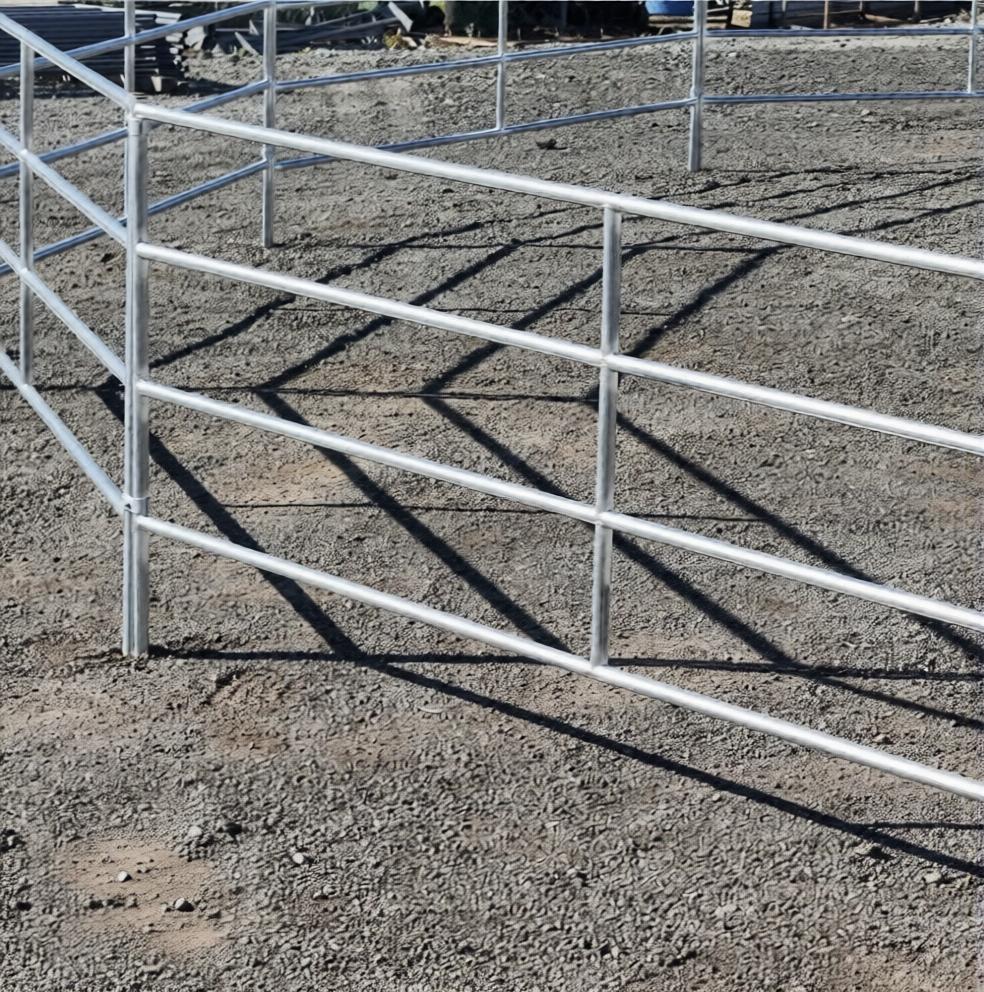 *LIGHT DUTY* 12X5 HORSE CORRAL PANEL | 4-RAIL | 16-GAUGE | GALVANIZED