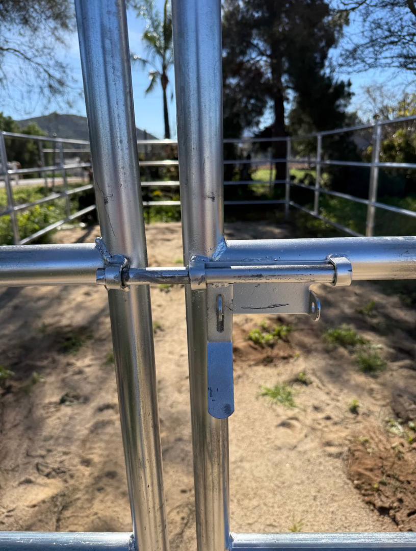 *LIGHT DUTY* PANEL GATE COMBO 12FT 4-RAIL (GALVANIZED) 16-GAUGE