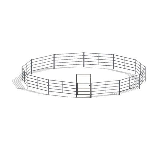 50FT ROUND PEN (5-RAIL) 14-GAUGE STEEL