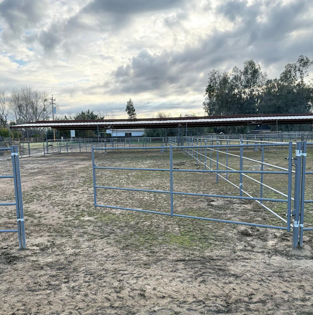 STANDARD ARENA SWING GATE 4FT X 12FT (5-RAIL) 14 GAUGE