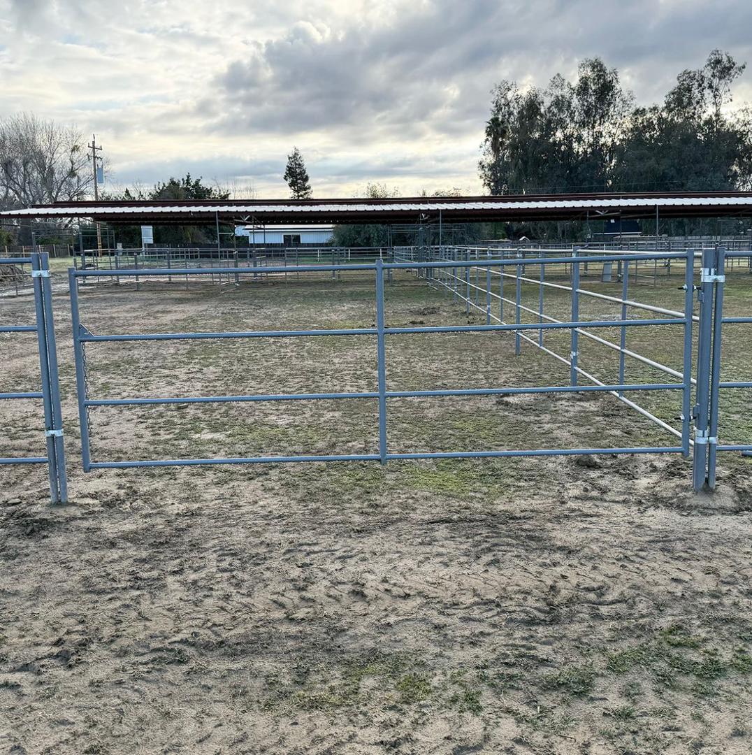 STANDARD ARENA SWING GATE 4FT X 12FT (5-RAIL) 14 GAUGE