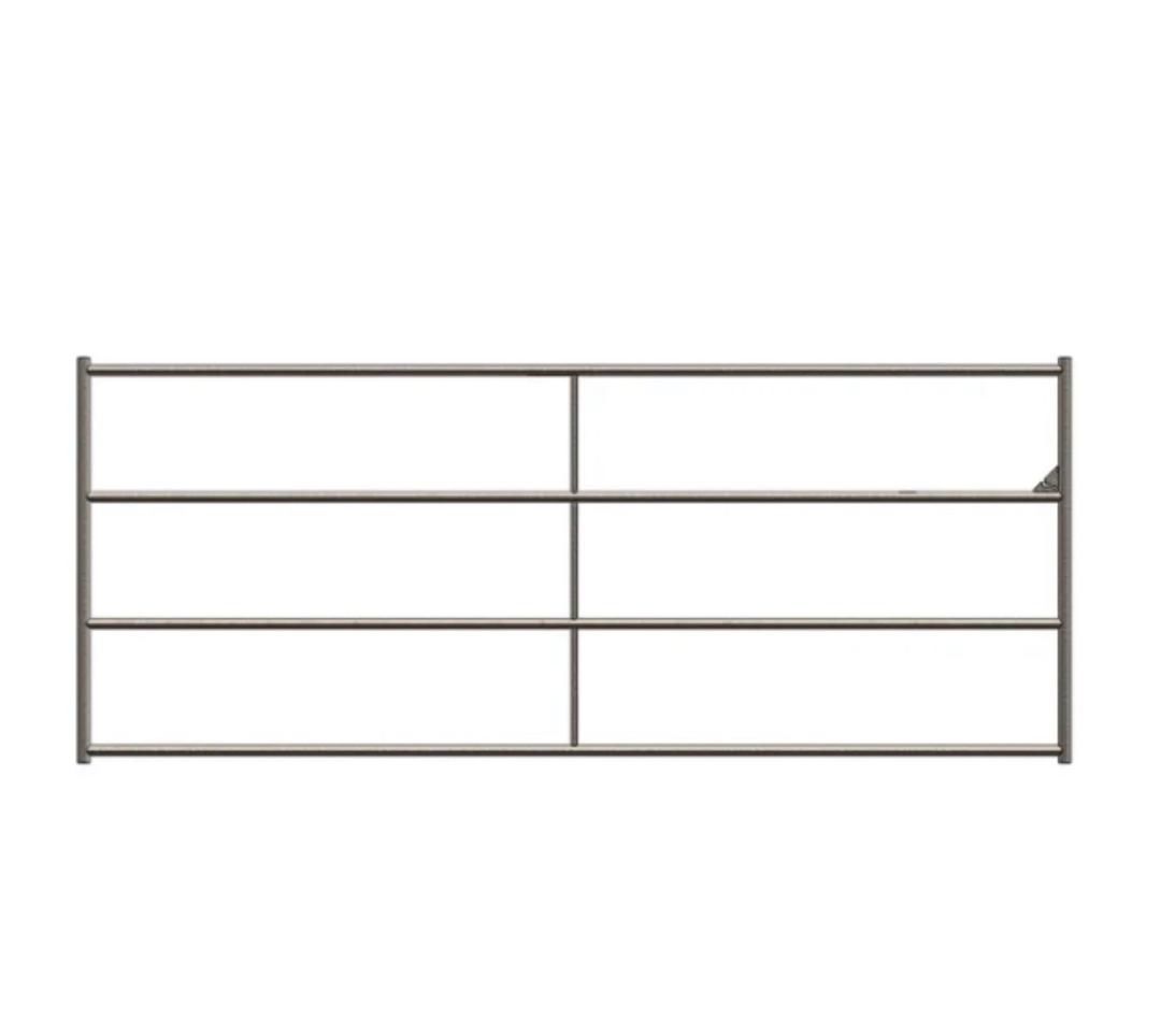STANDARD ARENA SWING GATE 4FT X 12FT (5-RAIL) 14 GAUGE
