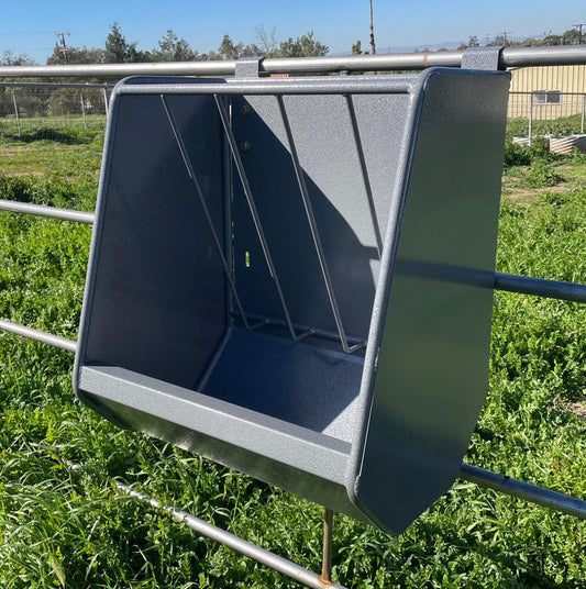 HEAVY DUTY HORSE FEEDERS POWDER COATED STEEL "DAPPLE GRAY"