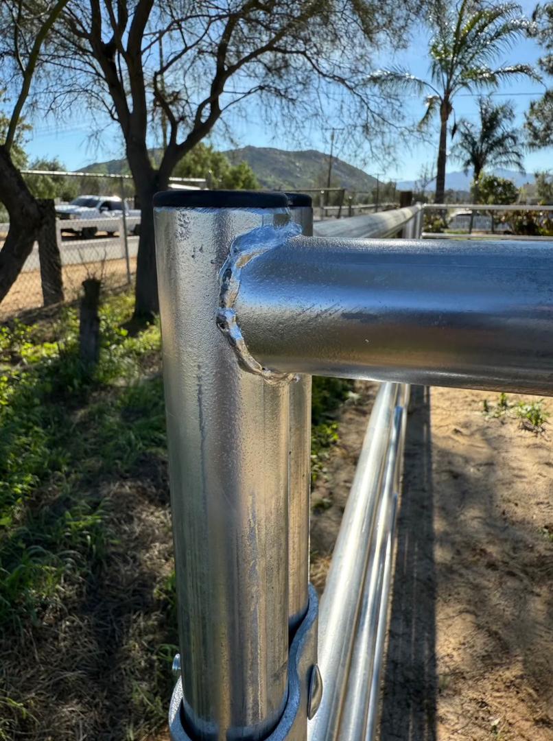 *LIGHT DUTY* 12X5 HORSE CORRAL PANEL | 4-RAIL | 16-GAUGE | GALVANIZED