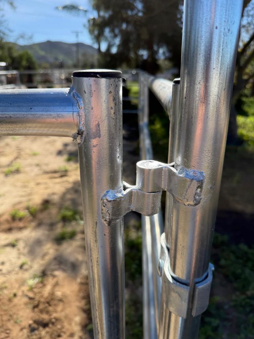 *LIGHT DUTY* PANEL GATE COMBO 12FT 4-RAIL (GALVANIZED) 16-GAUGE