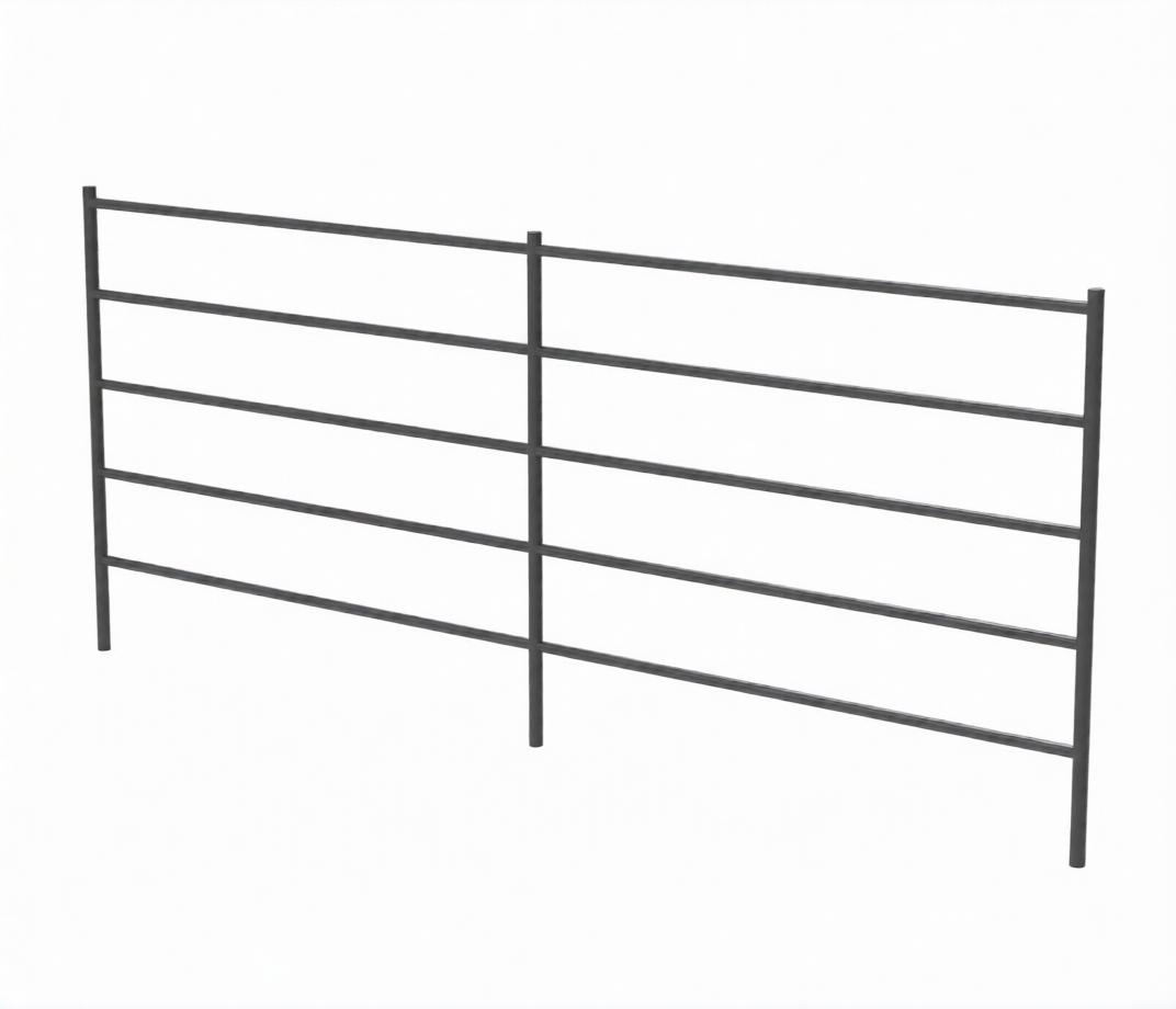 PREMIUM 12X5 HORSE CORRAL PANEL (5 RAIL) 1-5/8" 14 GAUGE