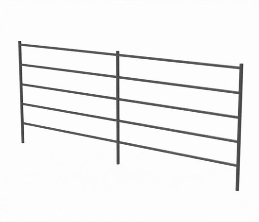 PREMIUM 12X5 HORSE CORRAL PANEL (5 RAIL) 1-5/8" 14 GAUGE