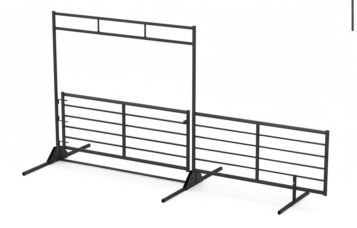 20FT CATTLE LIVESTOCK PANELS 2-3/8" 14 GAUGE - FREESTANDING WITH DETACHABLE FEET