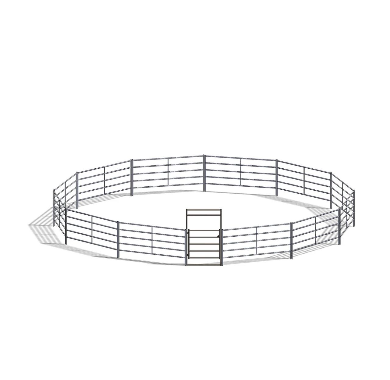60FT ROUND PEN (5-RAIL) 14-GAUGE STEEL