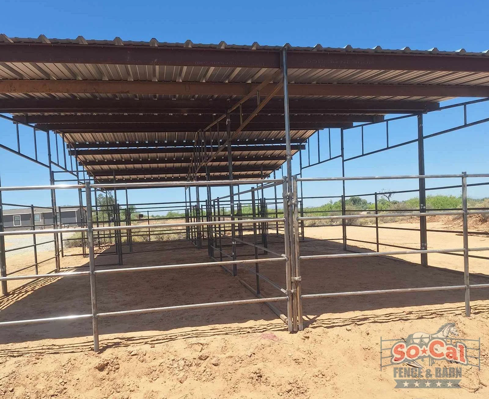 Mare Motel | Fully Covered 12×24 Stalls| | 4-Rail — Say "Hello!" to Our Awesome DIY Mare Motel Kits!
