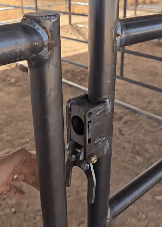 60 ft Round Pen (4-Rail) 14-Gauge Steel Rustic — Included Bow Gate Will Have Our EZ-Latch Gate Latch